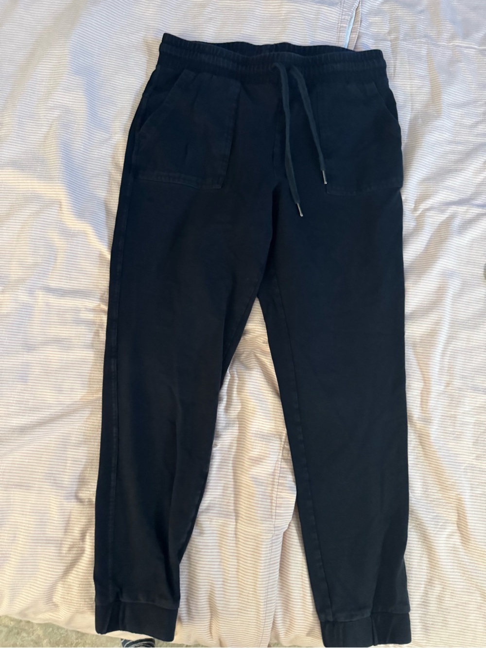 32 Degrees Black Drawstring Jogger Pants for women